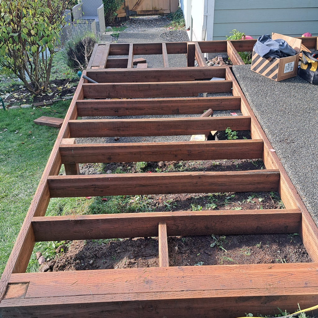 Deck frame preparation 5<br />window installation