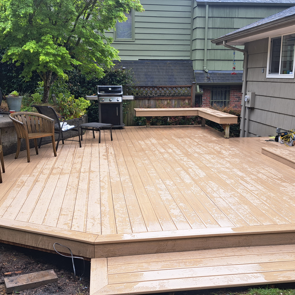 Deck renovation finalized 7<br />Seattle Madison Park deck project