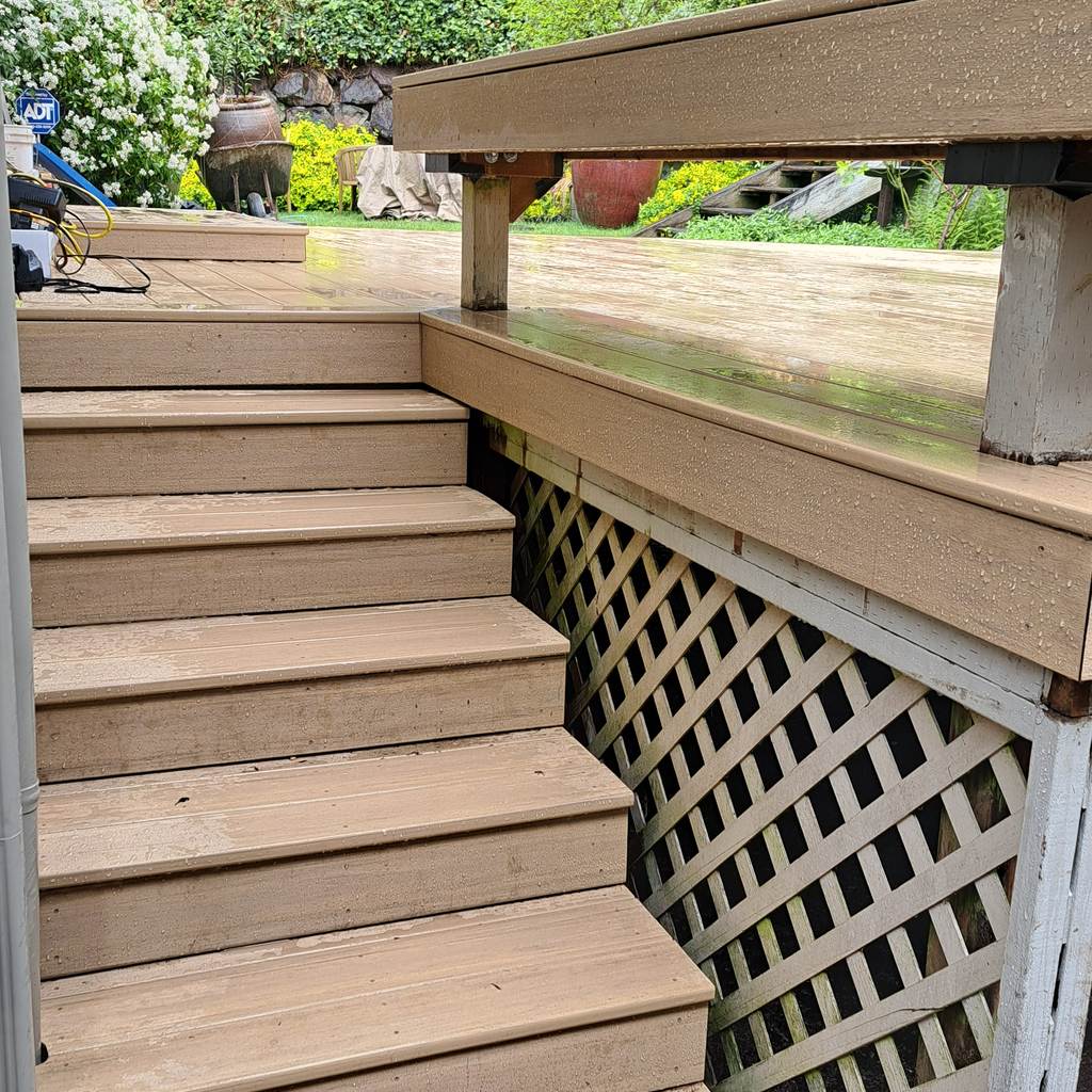 Deck renovation finalized steps 7<br />Seattle Madison Park deck project