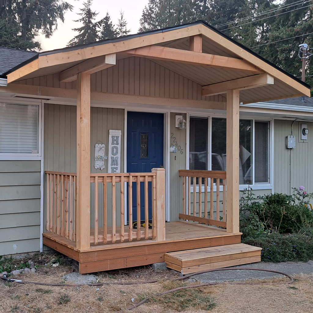 Front porch addition finalized 3<br />new front porch build